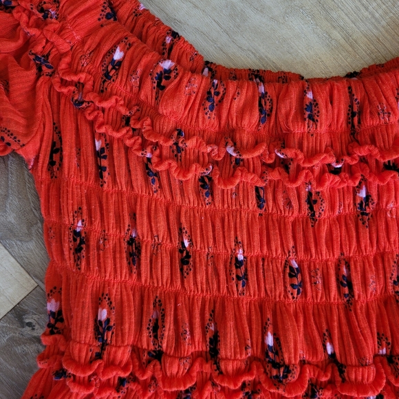 Free People Off the Shoulder Flowy Top - Picture 5 of 13